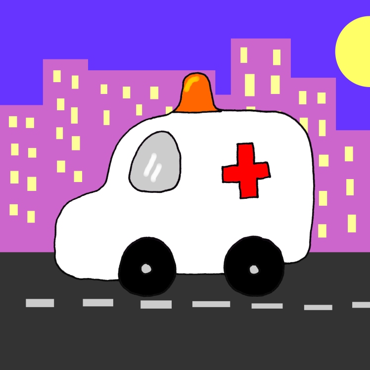 ambulance illustration storybook picture book maria ellis boy toddler toy