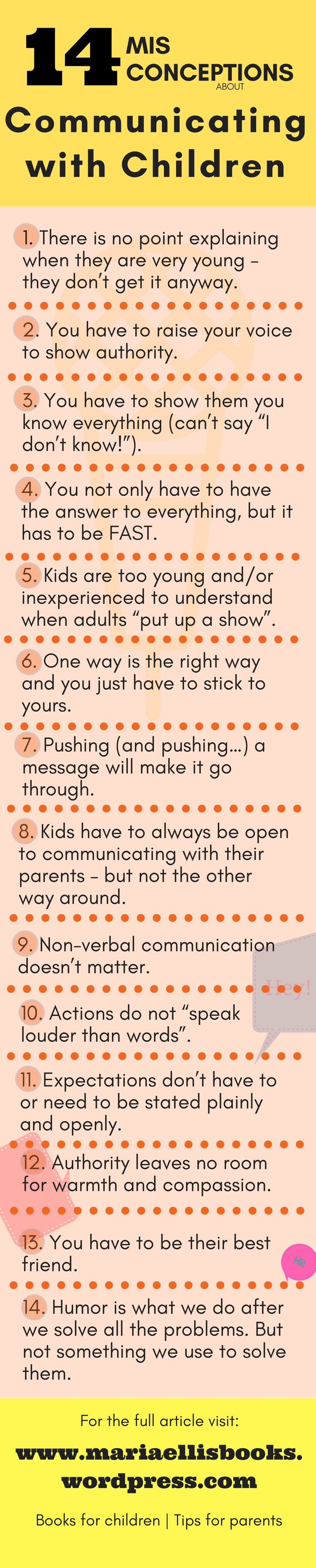 common misconceptions about communicating with children